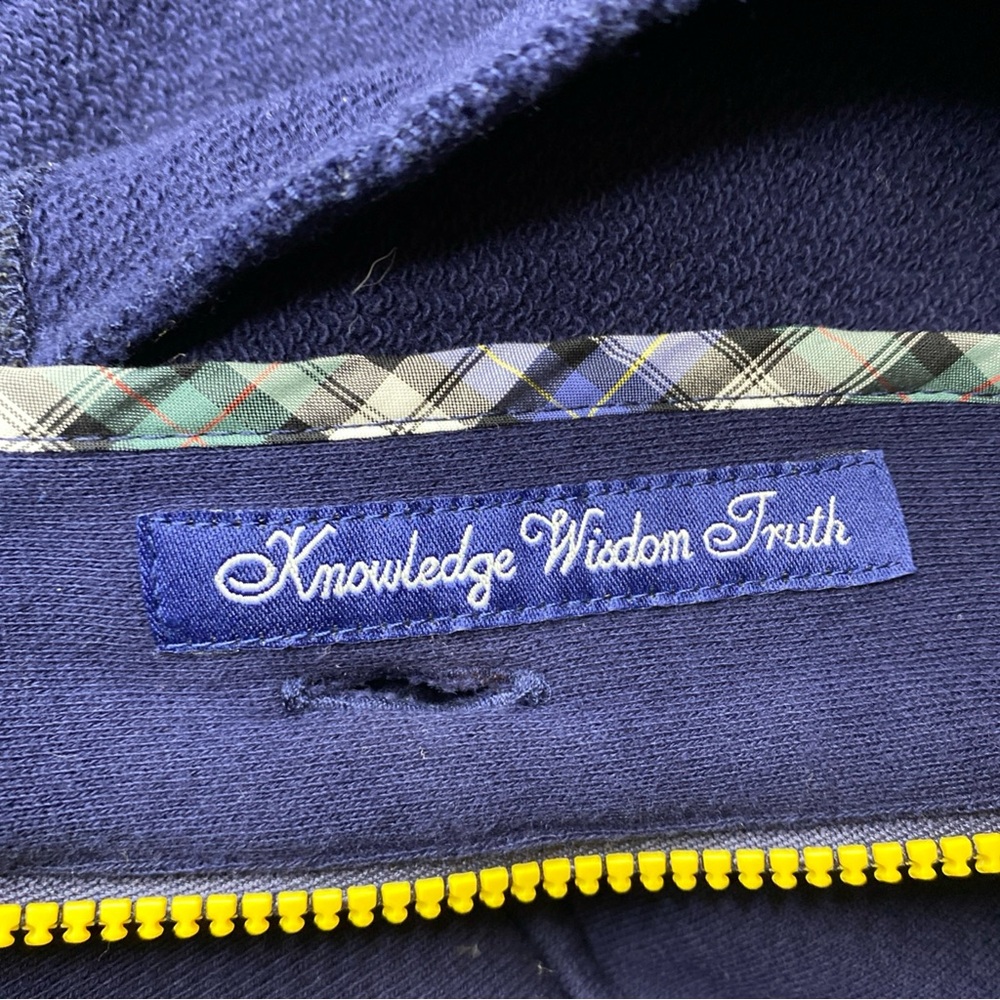 Robert Graham Full Zip Up Sweater Mens XLarge Blue Classic Fit Mock Neck Color - Picture 4 of 4